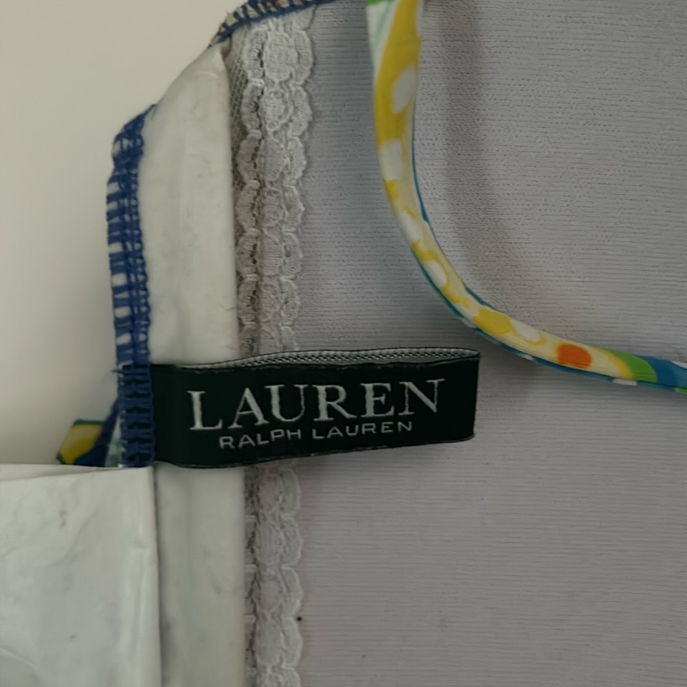LAUREN Ralph Lauren Carnivale Paisley Twist Tankini Swim Top - Picture 7 of 11
